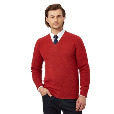 Hammond & Co. by Patrick Grant Red lambswool rich jumper
